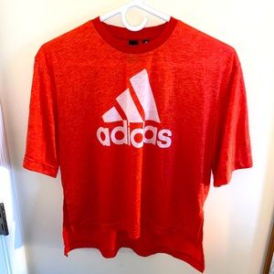 Adidas shirt sleeve cropped athletic tee